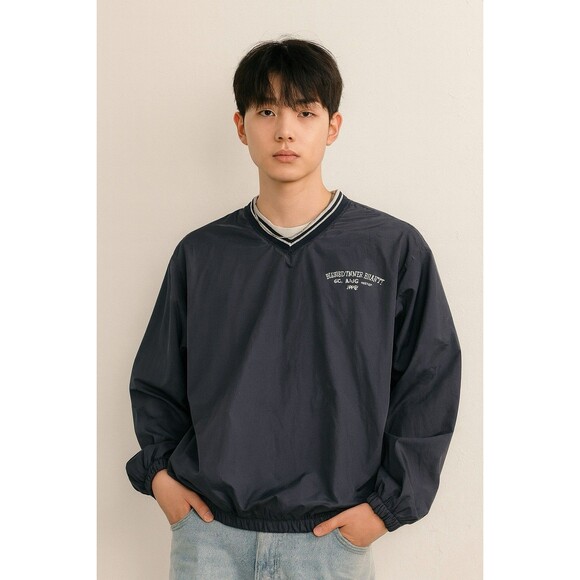 VTG Hard Rock Cafe Maui Men’s 2XL Navy Windbreaker Preppy Blokecore Normcore - Picture 1 of 9